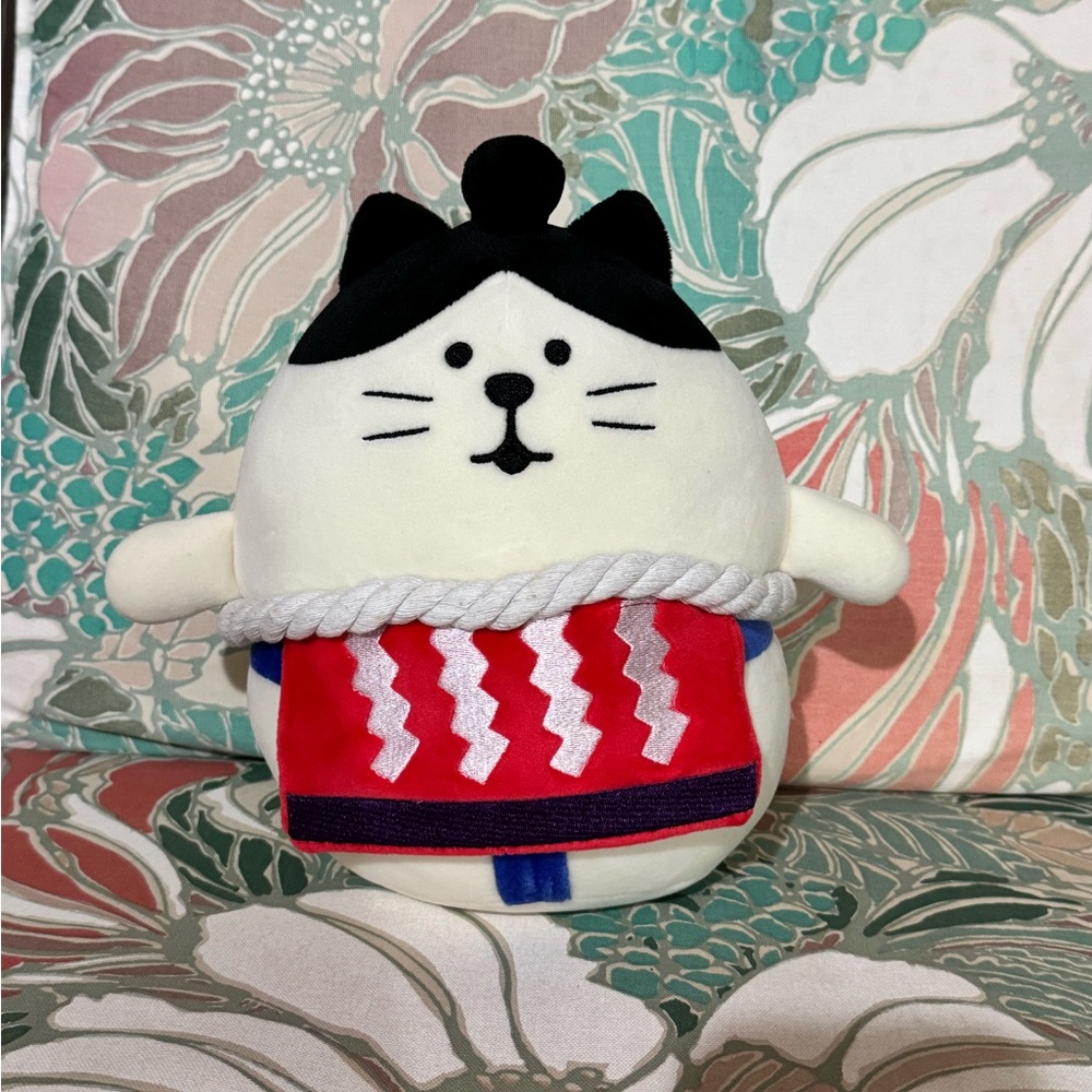 Adorable Sumo Cat Plush